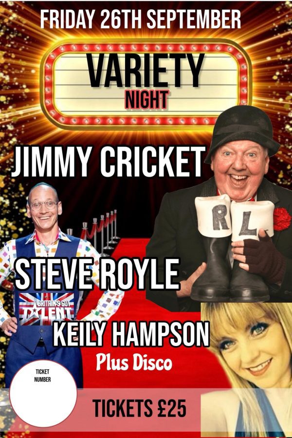 Jimmy Cricket - Variety Night feat Steve Royle & Keily Hampson