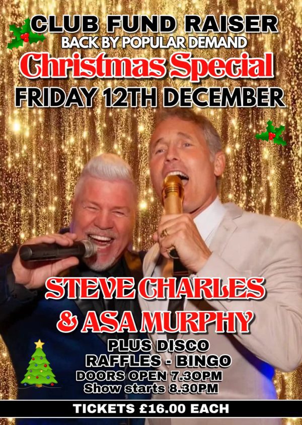 Friday 12th Dec - Xmas Party Night- Swing & Soul - Fundraising Night For The Club